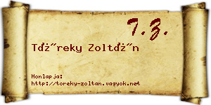 Töreky Zoltán névjegykártya